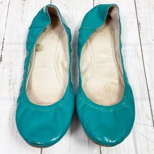 Vince Camuto Teal Stretchy Ballet Flats Sz 9